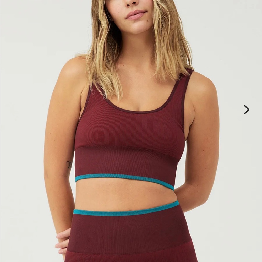 Outdoor Voices Seamless Ribbed Tank in Shiraz
